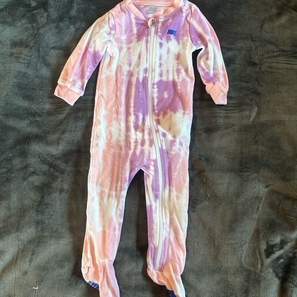 Nike Kids Tie-Dye Footie - Pink and Purple